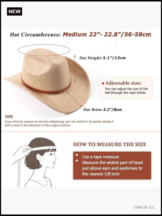 Classic Felt Wide Brim Cowboy Hat with Belt Buckle Retro Panama Rolled Up Unisex main image 6